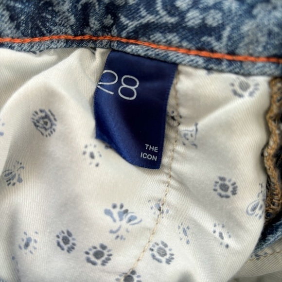 Pilcro The Icon Floral Printed Wide Leg Jeans 28 Blue Anthropologie - Picture 8 of 10